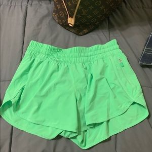 Lime green LuluLemon Shorts!